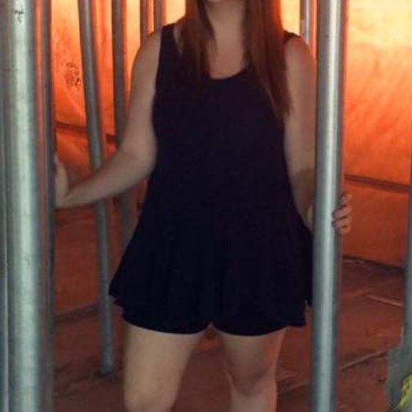 Blue Acid Wash Long Sleeveless Top - Picture 1 of 4